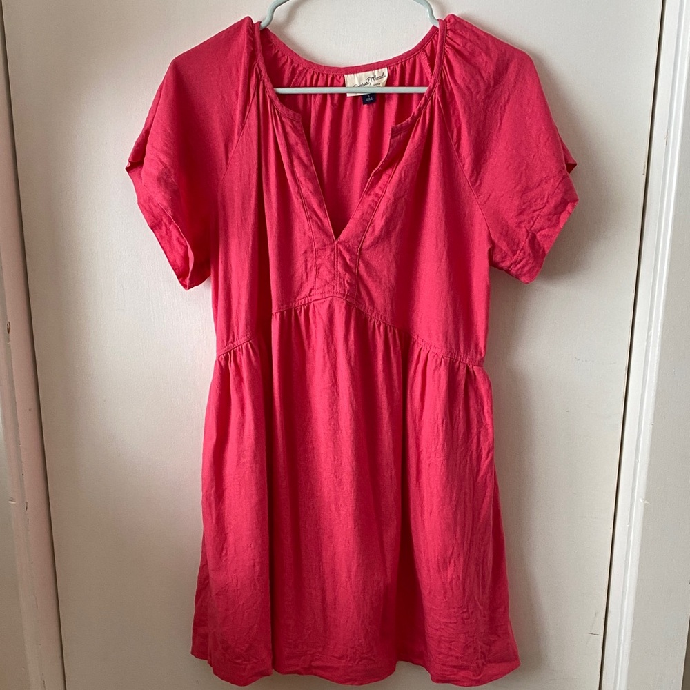 Universal Thread Coral Linen Blend Mini Dress